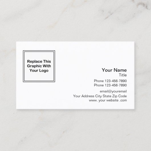 Carte De Visite Conception de logo professionnel (Devant)