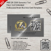 CARTE DE VISITE CONCEPTION DE LOGO PROFESSIONNEL CODE QR PERSONNAL