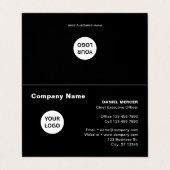 Carte De Visite Conception de logo professionnel moderne (Extérieur déplié)