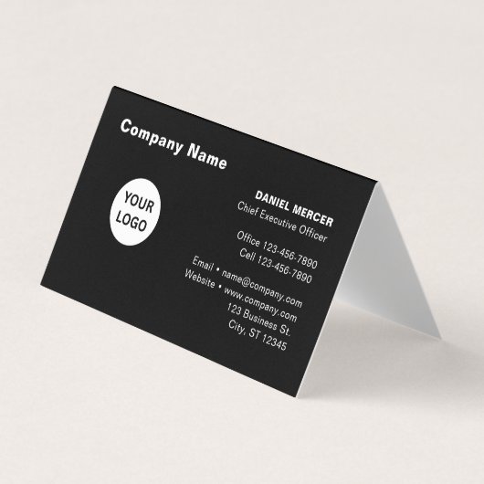 Carte De Visite Conception de logo professionnel moderne (Devant)