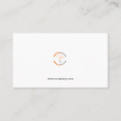 Carte De Visite Conception de logo professionnel moderne (Dos)