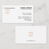 Carte De Visite Conception de logo professionnel moderne (Devant / Derrière)