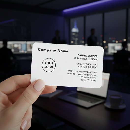 Carte De Visite Conception de logo professionnel moderne