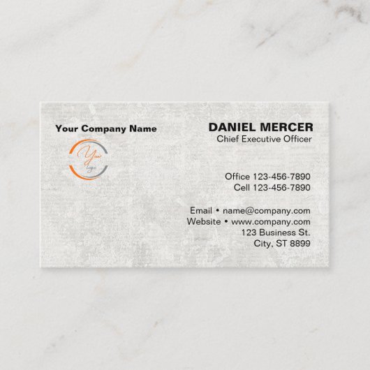 Carte De Visite Conception de logo professionnel moderne (Devant)