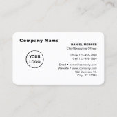 Carte De Visite Conception de logo professionnel moderne (Devant)