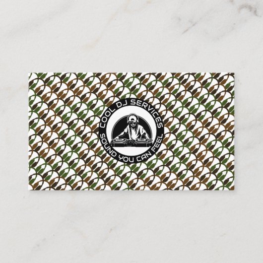 Carte De Visite Conception de logo sonore DJ / Création d'identité (Devant)