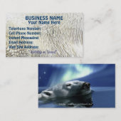 Carte De Visite Conception de l'ours pour les animaux et les anima (Devant / Derrière)