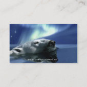 Carte De Visite Conception de l'ours pour les animaux et les anima (Dos)