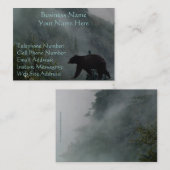 Carte De Visite Conception de l'ours pour les animaux et les anima (Devant / Derrière)