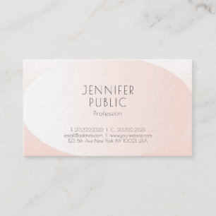 Carte De Visite Conception de luxe minimaliste élégante profession
