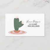 Carte De Visite Conception de maison de Cactus Plante (Devant)