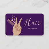 Carte De Visite Conception de marque de salon de luxe Coiffeur Coi (Devant)