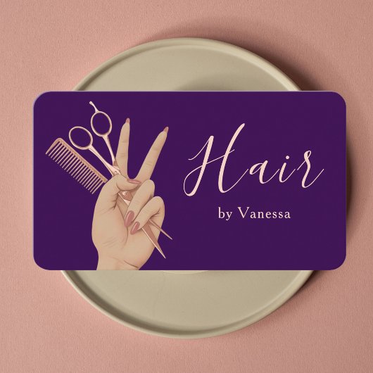 Carte De Visite Conception de marque de salon de luxe Coiffeur Coi