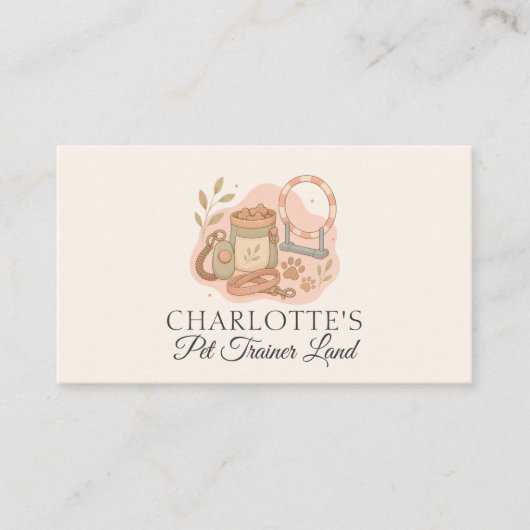 Carte De Visite Conception de marque pour la garde d'animaux (Devant)
