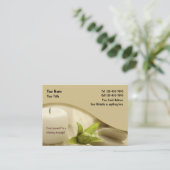 Carte De Visite Conception de massage de zen (Debout devant)