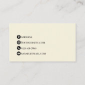 Carte De Visite Conception de mât de chien mignon, élevage de chie (Dos)