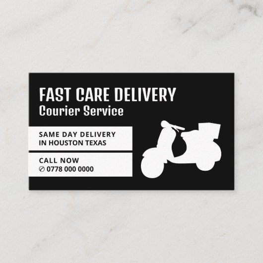 Carte De Visite Conception de messagerie, service de messagerie (Devant)