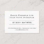 Carte De Visite Conception de micropub ou de microbrasserie (Dos)