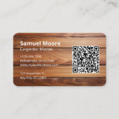 Carte De Visite Conception de modèles de menuiserie professionnell (Devant)
