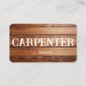Carte De Visite Conception de modèles de menuiserie professionnell (Dos)