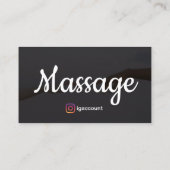 Carte De Visite Conception de modèles de thérapie de massage (Dos)