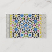 Carte De Visite Conception de mosaïque d'Alhambra, 'de l'Arabe (Dos)