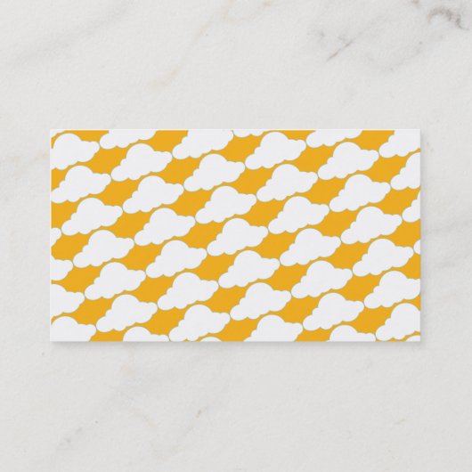 Carte De Visite Conception de nuages fluides, météorologue (Dos)