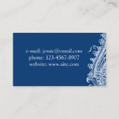 Carte De Visite Conception de Paisley (Dos)