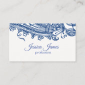 Carte De Visite Conception de Paisley (Devant)