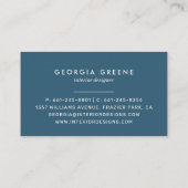Carte De Visite Conception de palette d'échantillons de peinture m (Dos)
