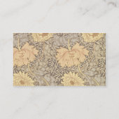 Carte De Visite Conception de papier peint de "chrysanthème", 1876 (Dos)