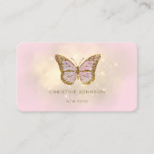 Carte De Visite conception de papillon fausse parties scintillant (Devant)