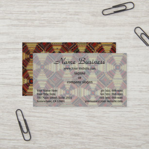 Carte De Visite Conception de patchwork de cabane en rondins d'ana