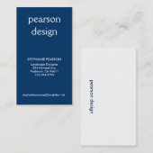 Carte De Visite conception de Pearson, adresse 1, adresse 2, (Devant / Derrière)