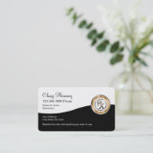 Carte De Visite Conception de pharmacie classique au détail (Debout devant)