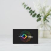 Carte De Visite Conception de photographe avec le volet (Debout devant)