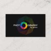 Carte De Visite Conception de photographe avec le volet (Devant)