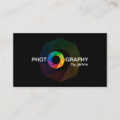 Carte De Visite Conception de photographe avec le volet (Devant)