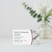 Carte De Visite Conception de photographe moderne (Debout devant)