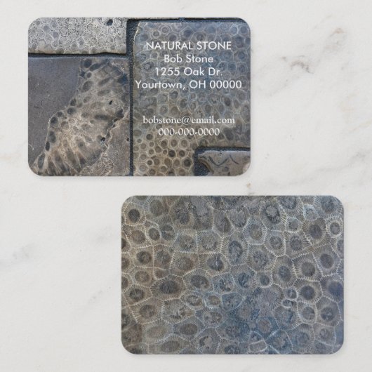 Carte De Visite Conception de pierre Petoskey (Devant / Derrière)