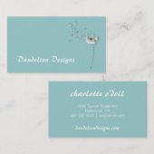 Carte De Visite Conception de pissenlit (Devant / Derrière)