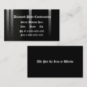 Carte De Visite Conception de plat de diamant (Devant / Derrière)