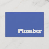 Carte De Visite Conception de plomberie et de plomberie gras et tr (Devant)