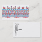 Carte De Visite Conception de point de croix (Devant / Derrière)