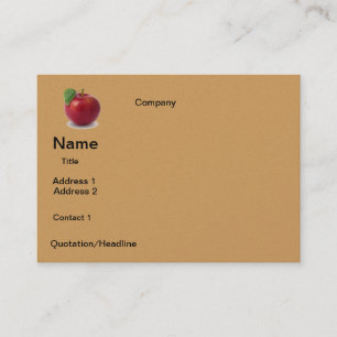 Carte De Visite CONCEPTION DE pommes d'entreprise