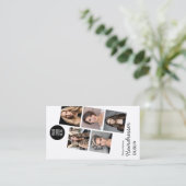 Carte De Visite Conception de portfolio photo pour coiffeur coiffe (Debout devant)