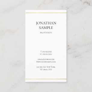 Carte De Visite Conception de professionnel créatif minimaliste mo