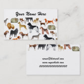 Carte De Visite Conception de pure race mignonne de papier peint (Devant / Derrière)