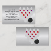 Carte De Visite Conception de quilles (Devant / Derrière)