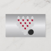 Carte De Visite Conception de quilles (Dos)